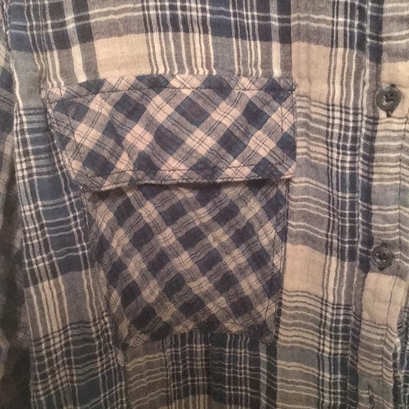 Melissa McCarthy by Seven Denim plaid shirt - Picture 3 of 4